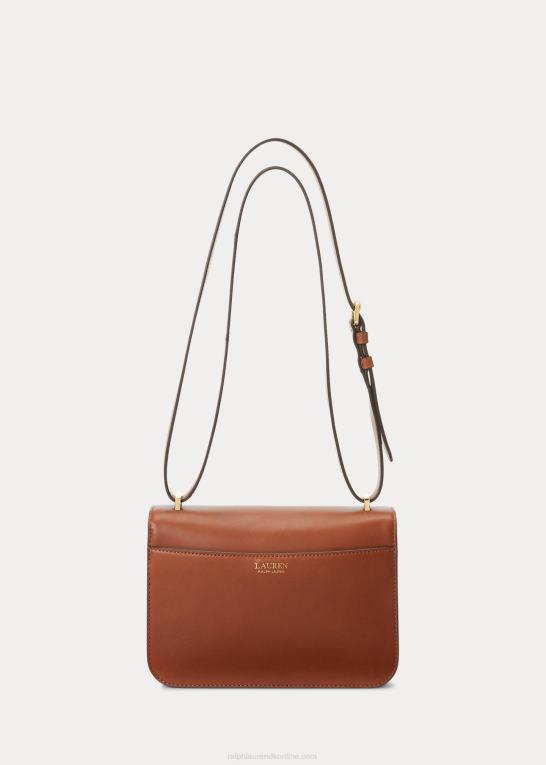 tan Kvinder Ralph Lauren mellemlang sophee-taske i læder Z426B5376