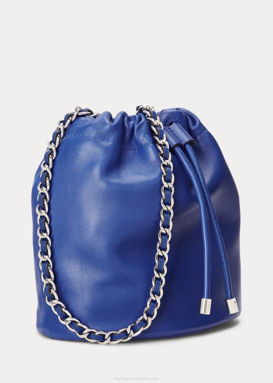 blå saturn Kvinder Ralph Lauren medium emmy bucket bag i nappalæder Z426B5370