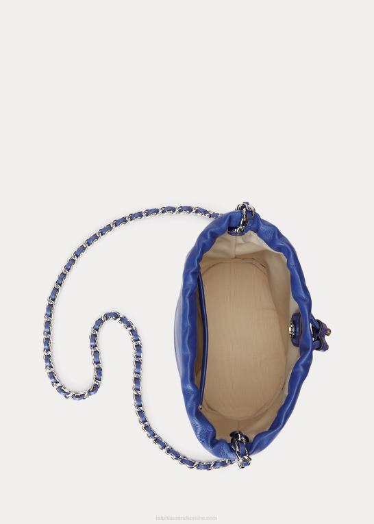 blå saturn Kvinder Ralph Lauren medium emmy bucket bag i nappalæder Z426B5370