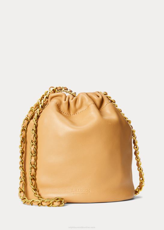 buff Kvinder Ralph Lauren medium emmy bucket bag i nappalæder Z426B5371