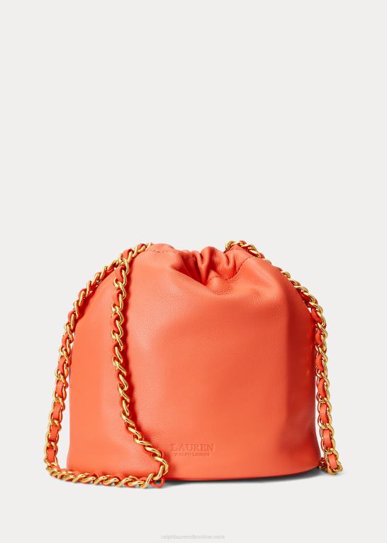 koral ved havnen Kvinder Ralph Lauren medium emmy bucket bag i nappalæder Z426B5373