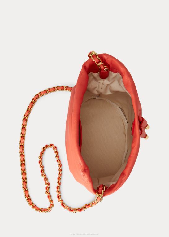 koral ved havnen Kvinder Ralph Lauren medium emmy bucket bag i nappalæder Z426B5373