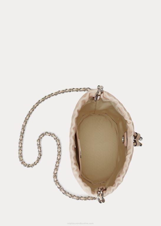 lyserød Kvinder Ralph Lauren vasket læder medium emmy bucket bag Z426B5365