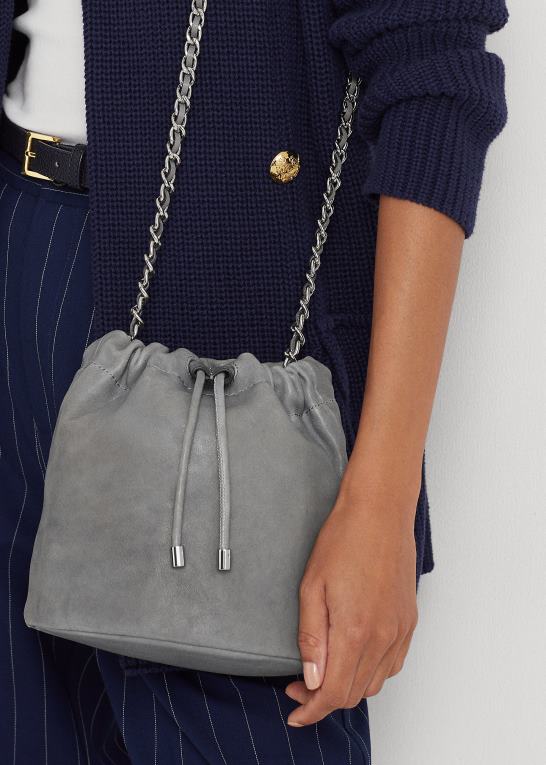 ocean Kvinder Ralph Lauren vasket læder medium emmy bucket bag Z426B5366