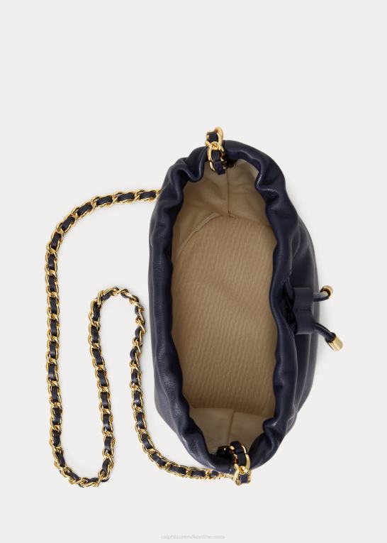 raffineret flåde Kvinder Ralph Lauren medium emmy bucket bag i nappalæder Z426B5374