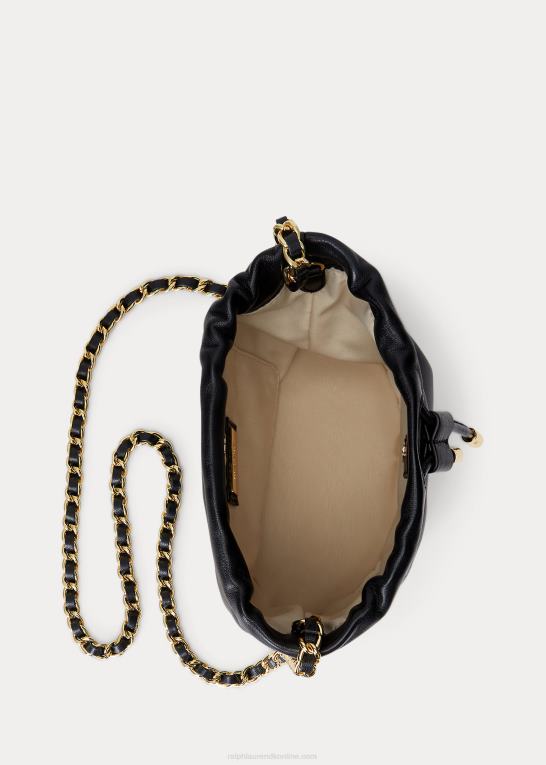 sort Kvinder Ralph Lauren medium emmy bucket bag i nappalæder Z426B5368