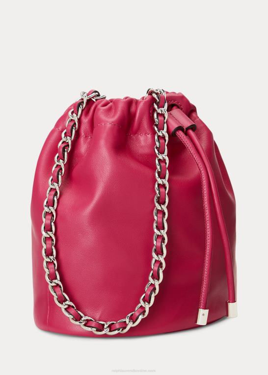 sport pink Kvinder Ralph Lauren medium emmy bucket bag i nappalæder Z426B5367