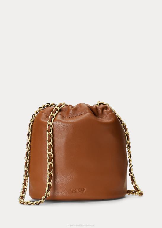 tan Kvinder Ralph Lauren medium emmy bucket bag i nappalæder Z426B5375