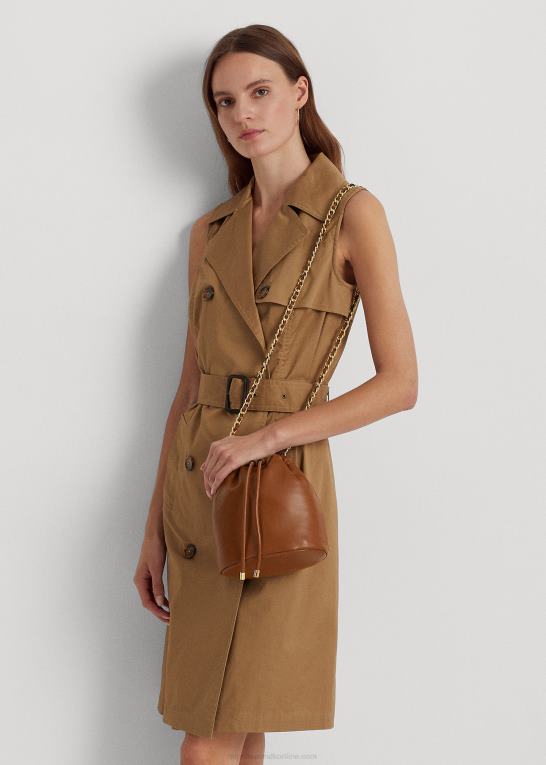 tan Kvinder Ralph Lauren medium emmy bucket bag i nappalæder Z426B5375