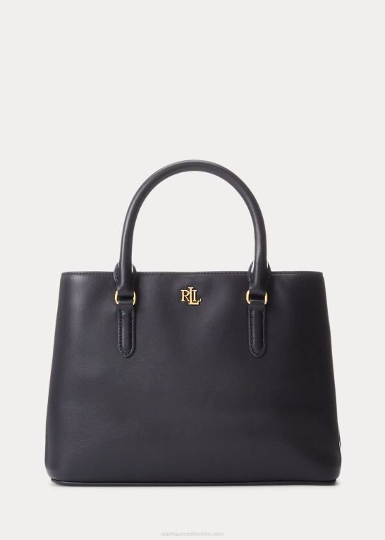 flåde Kvinder Ralph Lauren lille marcy taske i læder Z426B5356