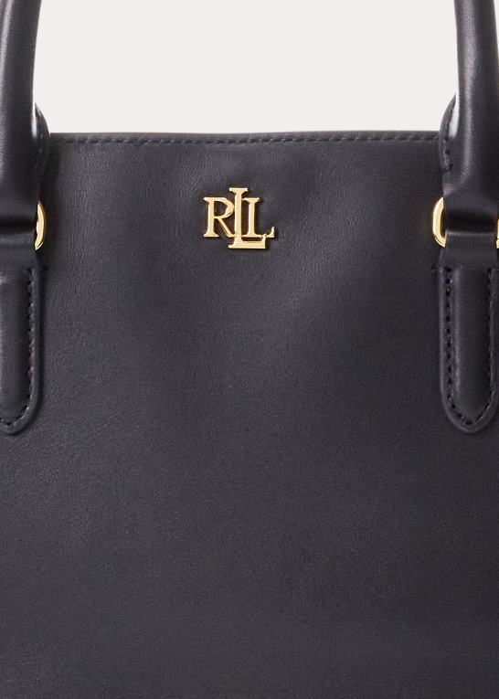 flåde Kvinder Ralph Lauren lille marcy taske i læder Z426B5356