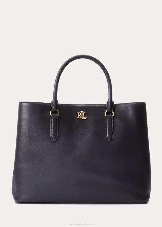 flåde Kvinder Ralph Lauren stor marcy taske i læder Z426B5360