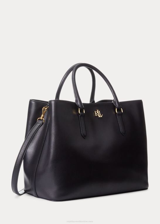 flåde Kvinder Ralph Lauren stor marcy taske i læder Z426B5360