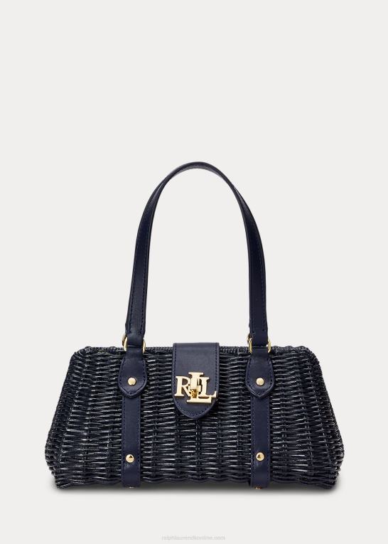raffineret flåde Kvinder Ralph Lauren rattan medium lilly taske Z426B5404