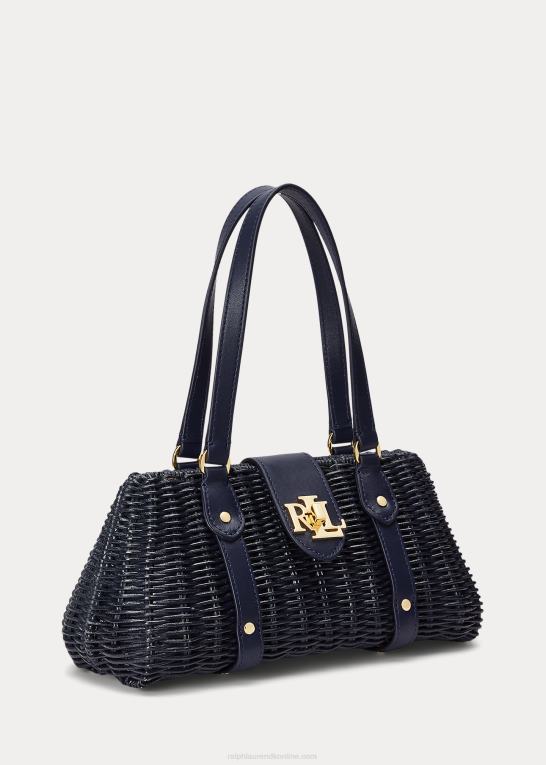 raffineret flåde Kvinder Ralph Lauren rattan medium lilly taske Z426B5404