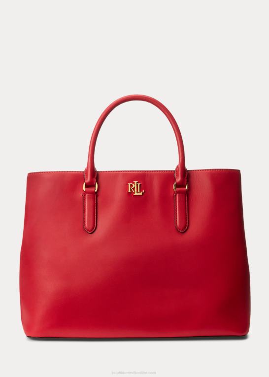 rl 2000 rød Kvinder Ralph Lauren stor marcy taske i læder Z426B5359