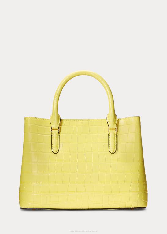 solfisk gul Kvinder Ralph Lauren præget læder, medium marcy taske Z426B5459