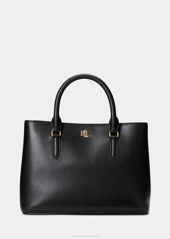 sort Kvinder Ralph Lauren lille marcy taske i læder Z426B5355