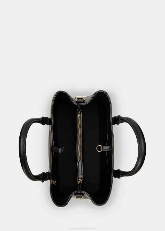 sort Kvinder Ralph Lauren lille marcy taske i læder Z426B5355