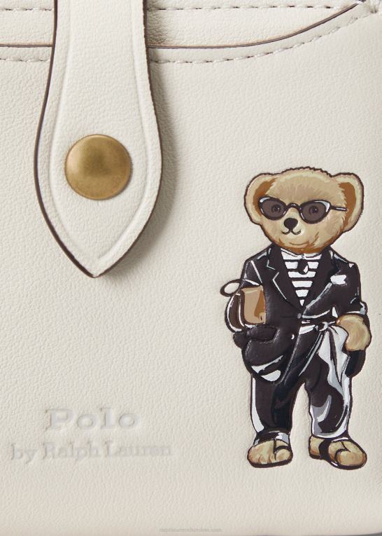 fløde Kvinder Ralph Lauren polobjørn kompakt pung Z426B9733