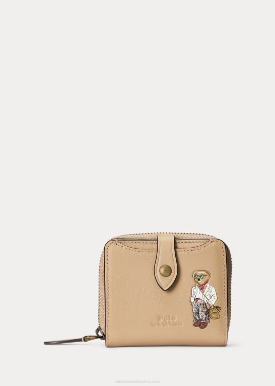 klitbrun Kvinder Ralph Lauren polobjørn kompakt pung Z426B9730