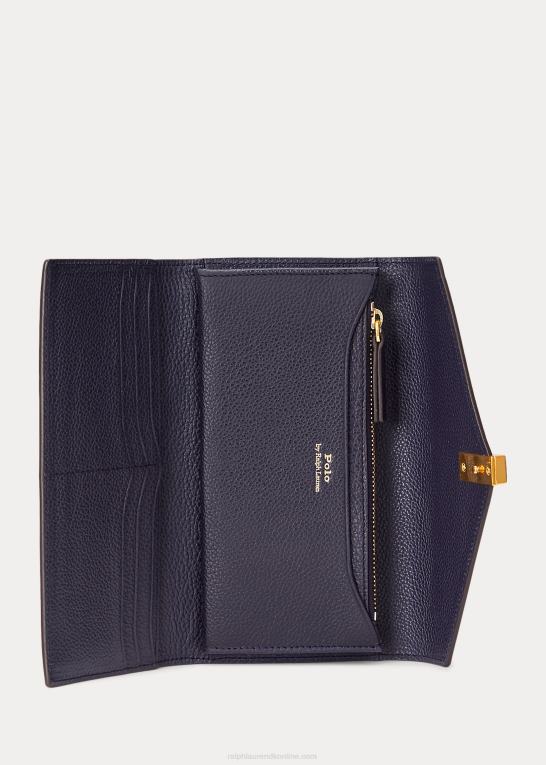 midnatsflåde Kvinder Ralph Lauren polo id læder pung Z426B9746