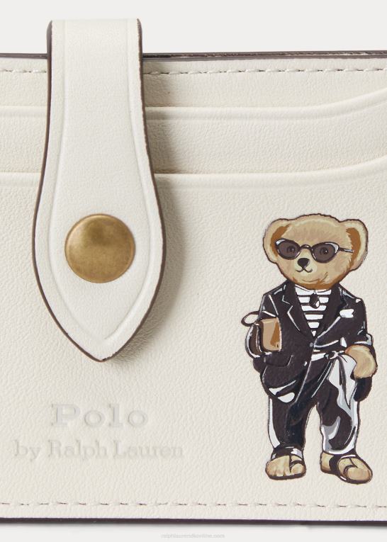 pergament creme Kvinder Ralph Lauren polo bear slim card case Z426B5574
