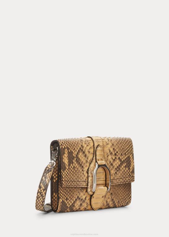 rl tan Kvinder Ralph Lauren python welington crossbody pung Z426B5289