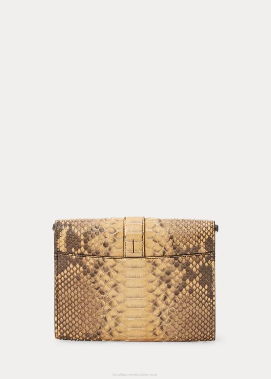 rl tan Kvinder Ralph Lauren python welington crossbody pung Z426B5289
