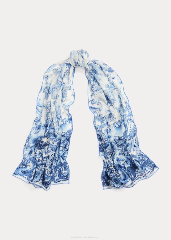 Kvinder Ralph Lauren paisley pashmina tørklæde Z426B5479