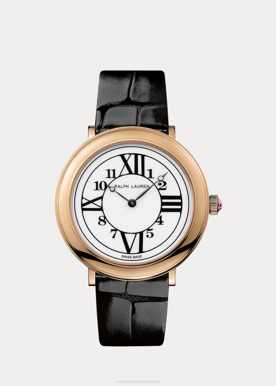 hvid skive Kvinder Ralph Lauren 38 mm stål Z426B5611