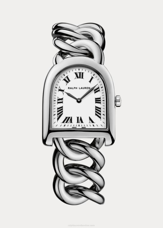 hvid skive link Kvinder Ralph Lauren lille led stål Z426B2847
