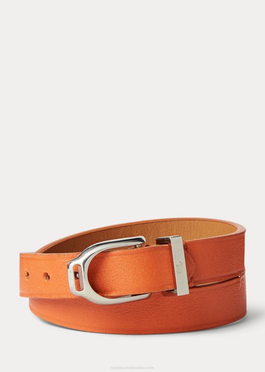 orange/grå Kvinder Ralph Lauren welington skinny armbånd med dobbelt omslag Z426B9756