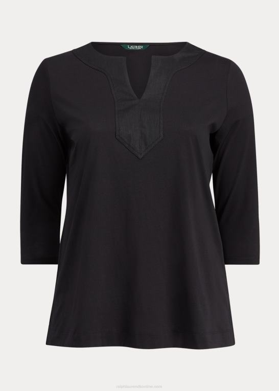 sort Kvinder Ralph Lauren bomuld tunika Z426B4733