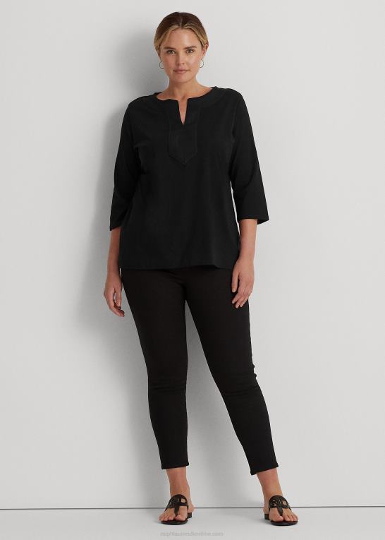 sort Kvinder Ralph Lauren bomuld tunika Z426B4733