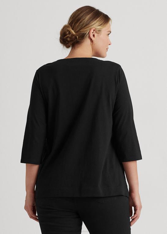sort Kvinder Ralph Lauren bomuld tunika Z426B4733