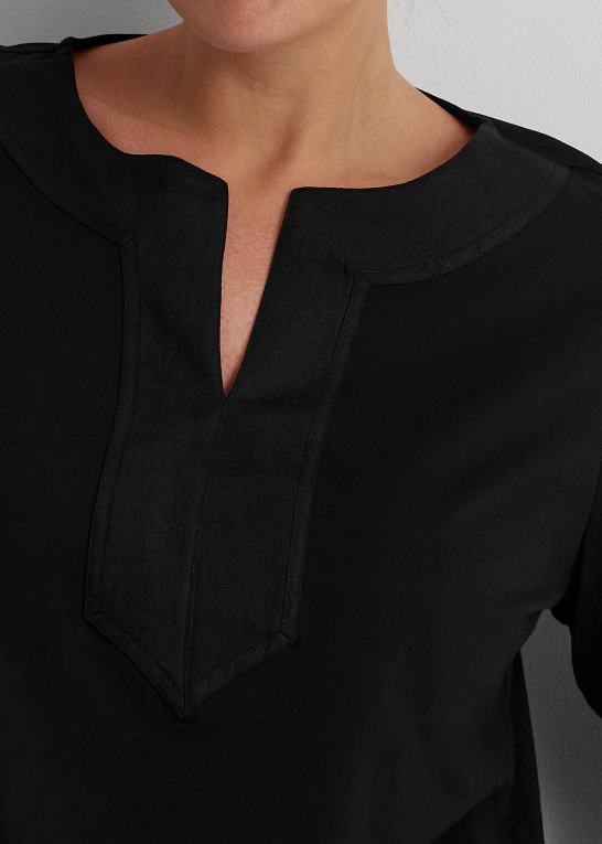 sort Kvinder Ralph Lauren bomuld tunika Z426B4733