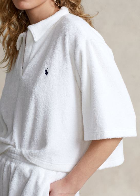 Kvinder Ralph Lauren frotté poloshirt & kort cover-up sæt Z426B3291