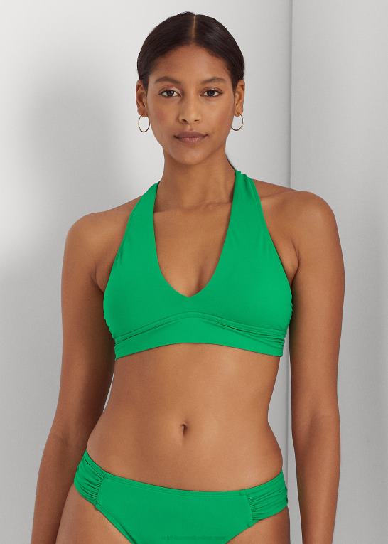 cabana grøn Kvinder Ralph Lauren twist-back bikini top Z426B4158