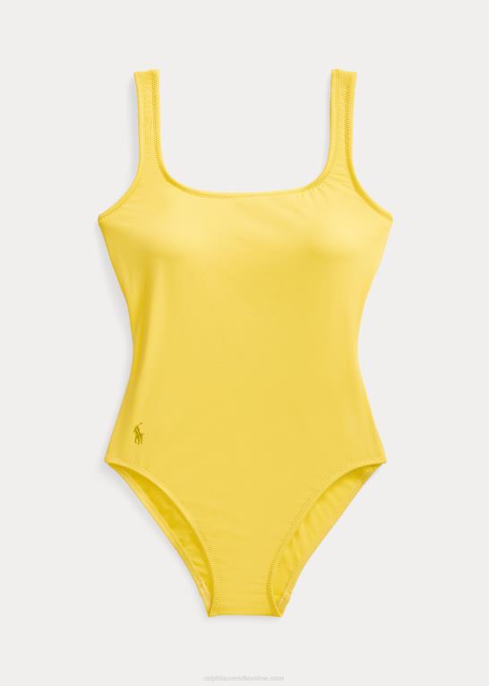 gul Kvinder Ralph Lauren scoopback badedragt i ét stykke Z426B3305