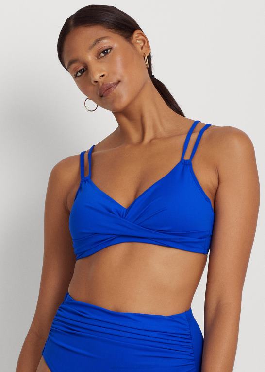 kongeblå Kvinder Ralph Lauren twist-front bikini top Z426B4145
