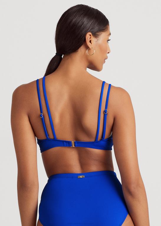 kongeblå Kvinder Ralph Lauren twist-front bikini top Z426B4145