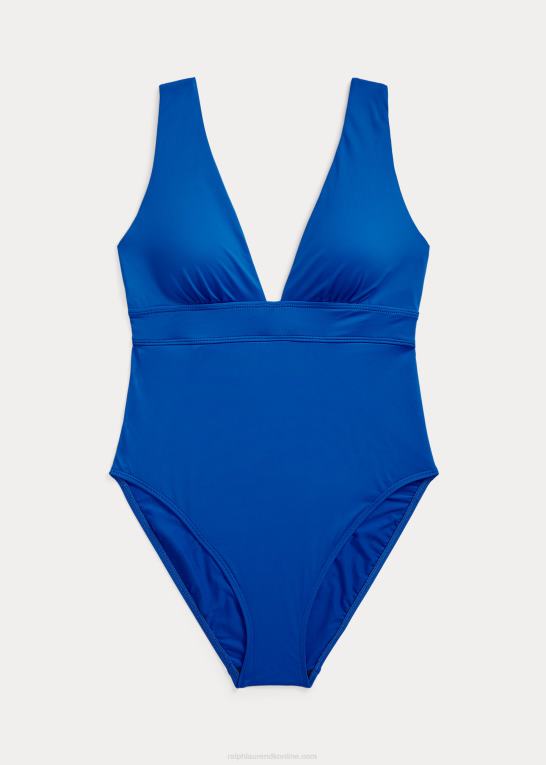 kongeblå Kvinder Ralph Lauren v-hals i ét stykke Z426B4163