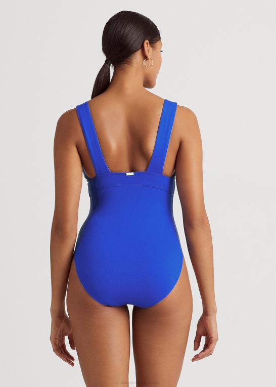 kongeblå Kvinder Ralph Lauren v-hals i ét stykke Z426B4163