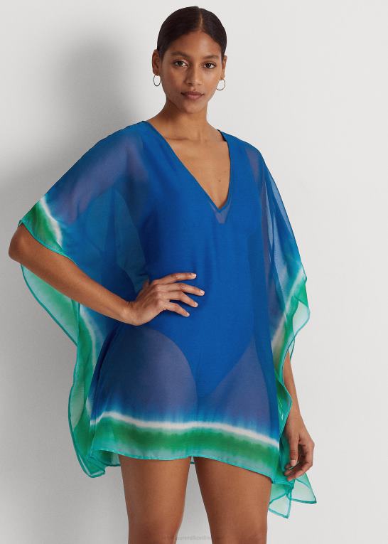 multi Kvinder Ralph Lauren ombre crinkle chiffon cover-up Z426B9431