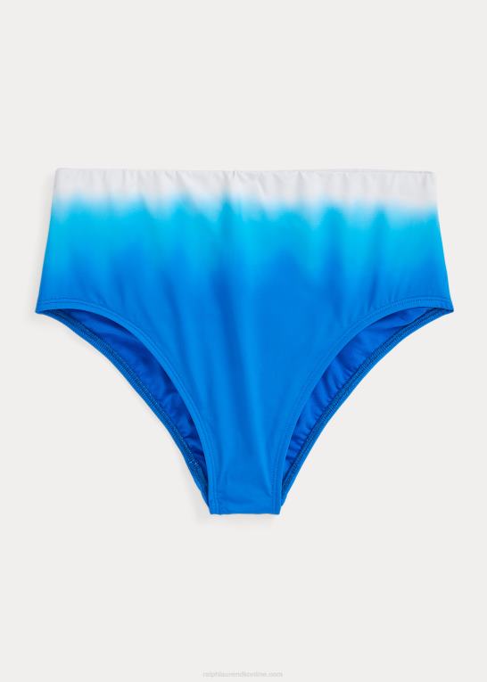 multi Kvinder Ralph Lauren ombre højtaljet bikiniunderdel Z426B4156