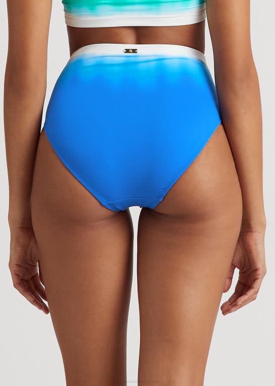 multi Kvinder Ralph Lauren ombre højtaljet bikiniunderdel Z426B4156