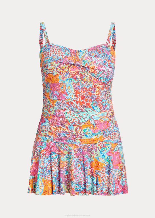 multi Kvinder Ralph Lauren print snoet bandeau nederdel i ét stykke Z426B4582