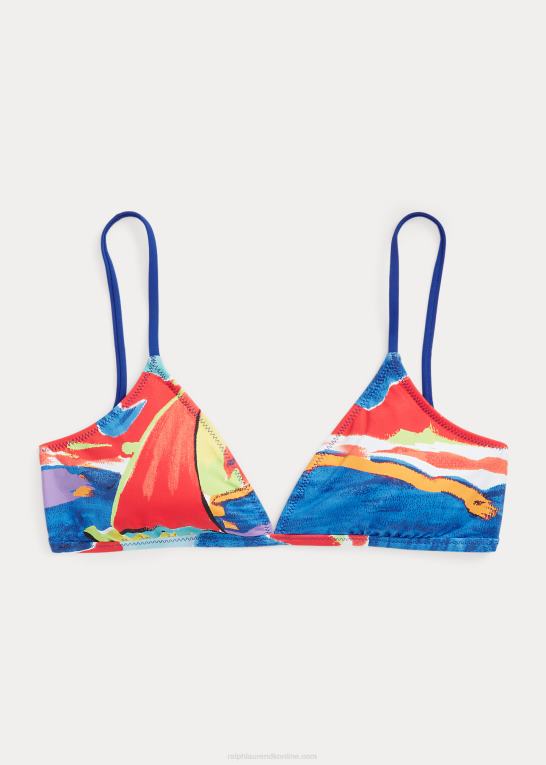 multi Kvinder Ralph Lauren print trekantet bikini top Z426B3292