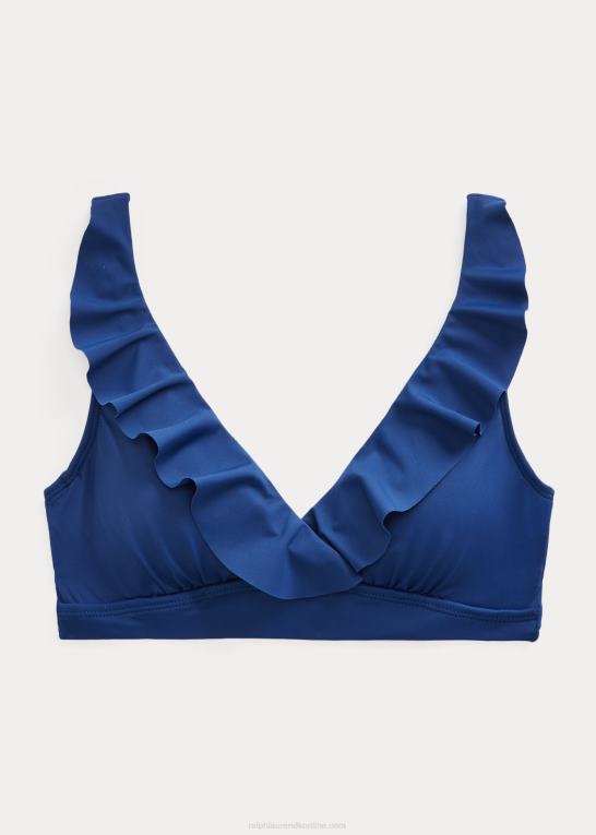 safir Kvinder Ralph Lauren bikinitop med flæsekant med v-hals Z426B4214